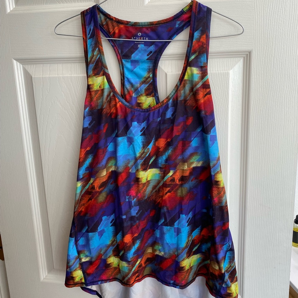 Athleta Print Razorback Tank